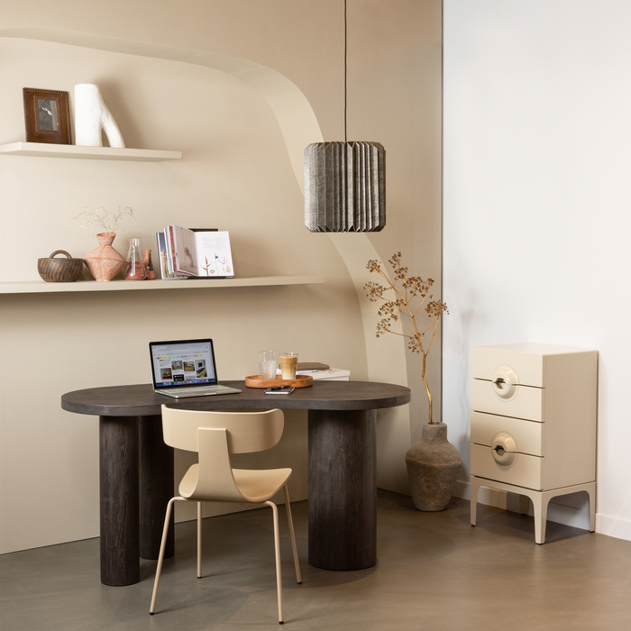 WOOOD ladekast 4 lades Merge - Hout - Greige - 89x44x45 cm