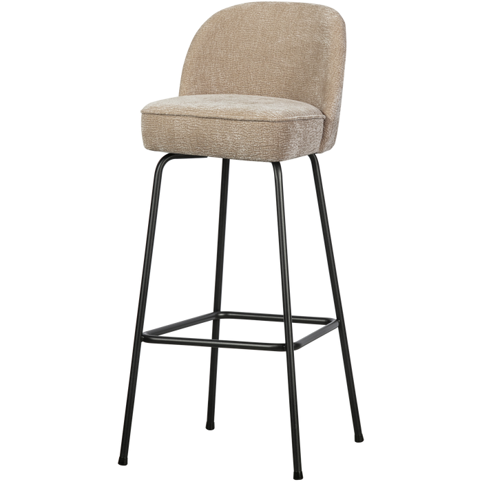 WOOOD Vogue Barkruk H 103 cm - Polyester - Sand