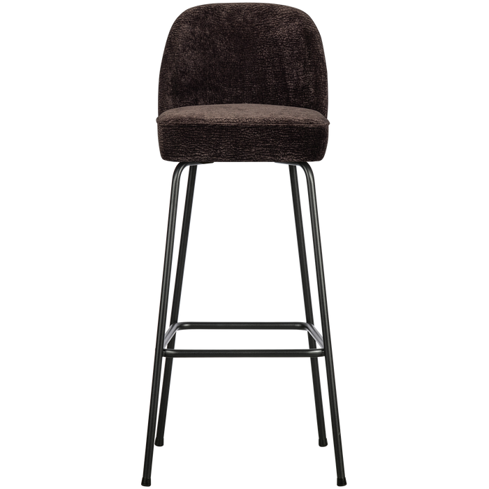 WOOOD Vogue Barkruk H 103 cm - Polyester - Dark Brown