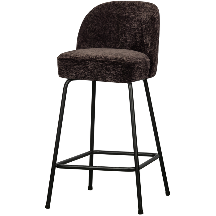 WOOOD Vogue Barkruk H 89 cm - Polyester - Dark Brown