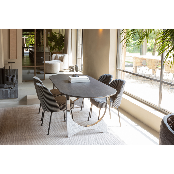 WOOOD Zaandam Design Tafelpoot - Metaal - Chrome - 1 stuks - 72x79x10