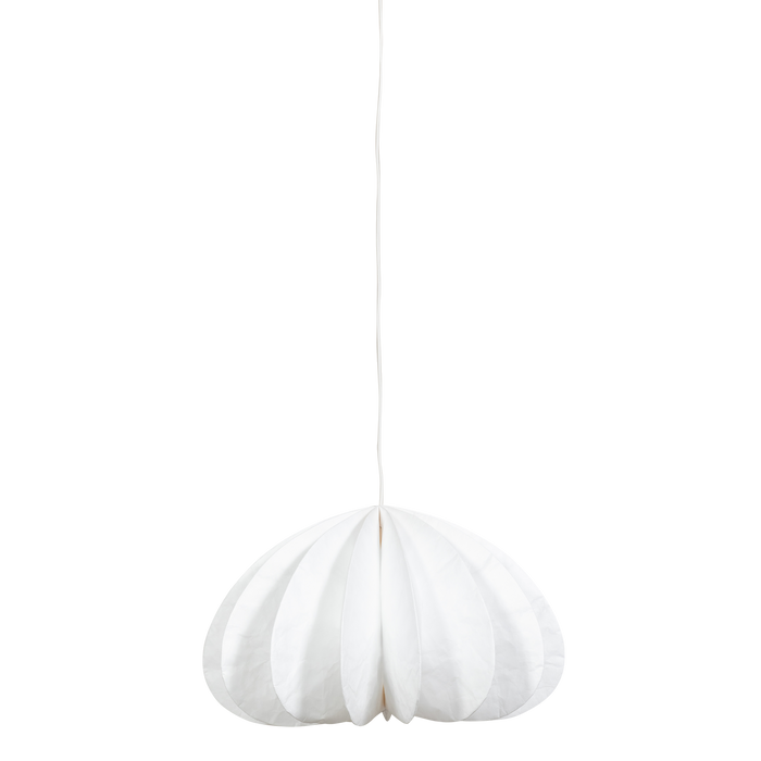 WOOOD Dalia hanglamp - Papier - Wit - 37xØ60 cm