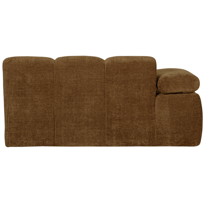 WOOOD Mojo 1,5-Zits Bank Met Arm Links - Ribstof - Geel - 74x160x97