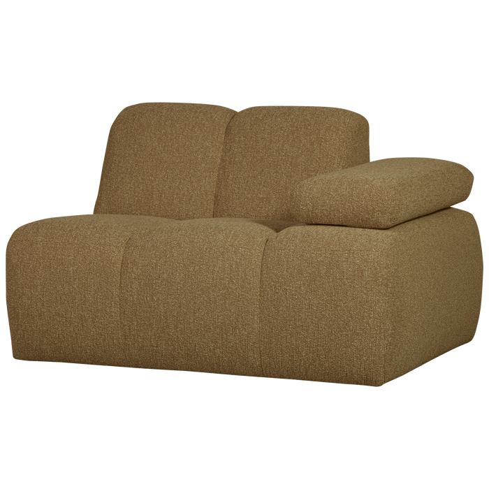 WOOOD Mojo 1-Zits Bank Met Arm Rechts - Bouclé - Beige - 74x120x97