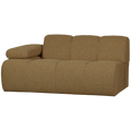 WOOOD Mojo 1,5-Zits Bank Met Arm Links - Bouclé - Geel|Bruin