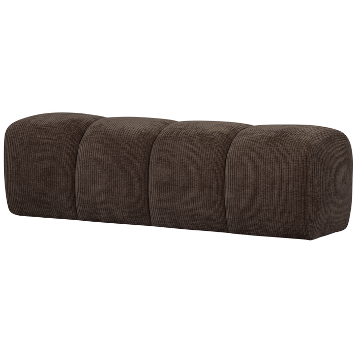 WOOOD Mojo Eetbankje 164 cm Mojo - Ribstof - Bruin - 49x164x45