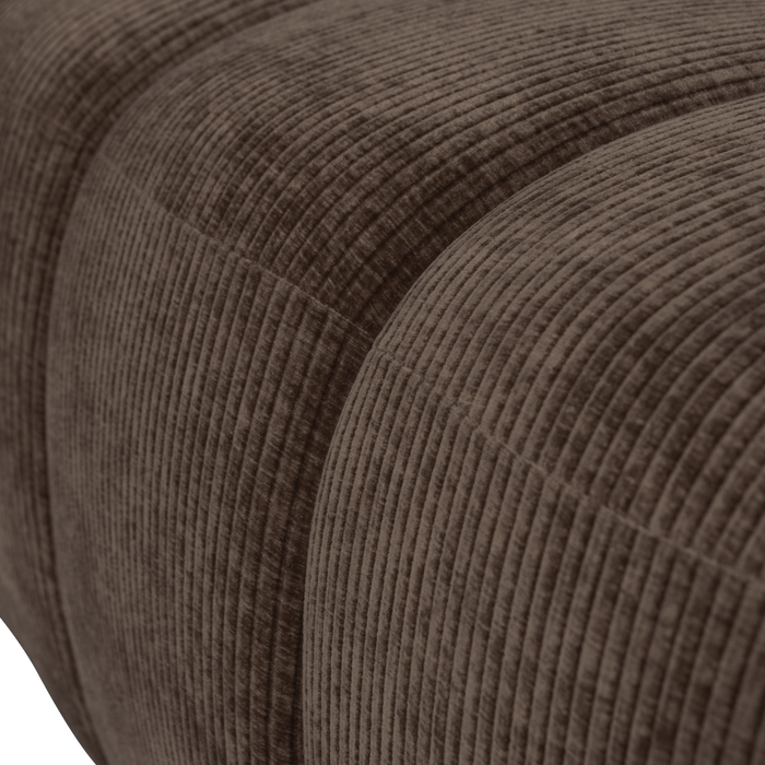 WOOOD Mojo Eetbankje 164 cm Mojo - Ribstof - Bruin - 49x164x45