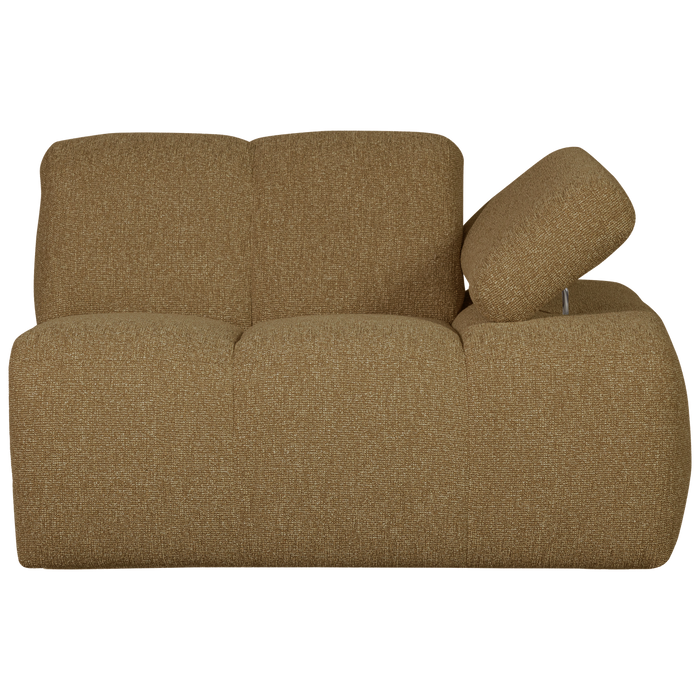 WOOOD Mojo 1-Zits Bank Met Arm Rechts - Bouclé - Beige - 74x120x97