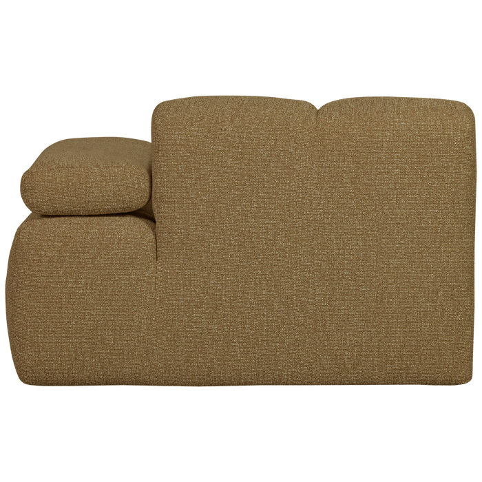 WOOOD Mojo 1-Zits Bank Met Arm Rechts - Bouclé - Beige - 74x120x97
