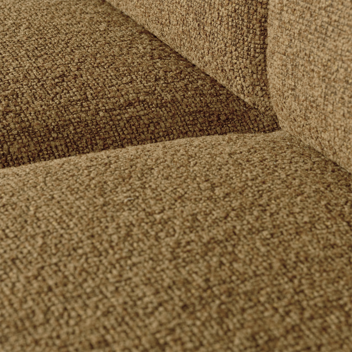 WOOOD Mojo 1-Zits Bank - Bouclé - Geel|Bruin - 74x80x97