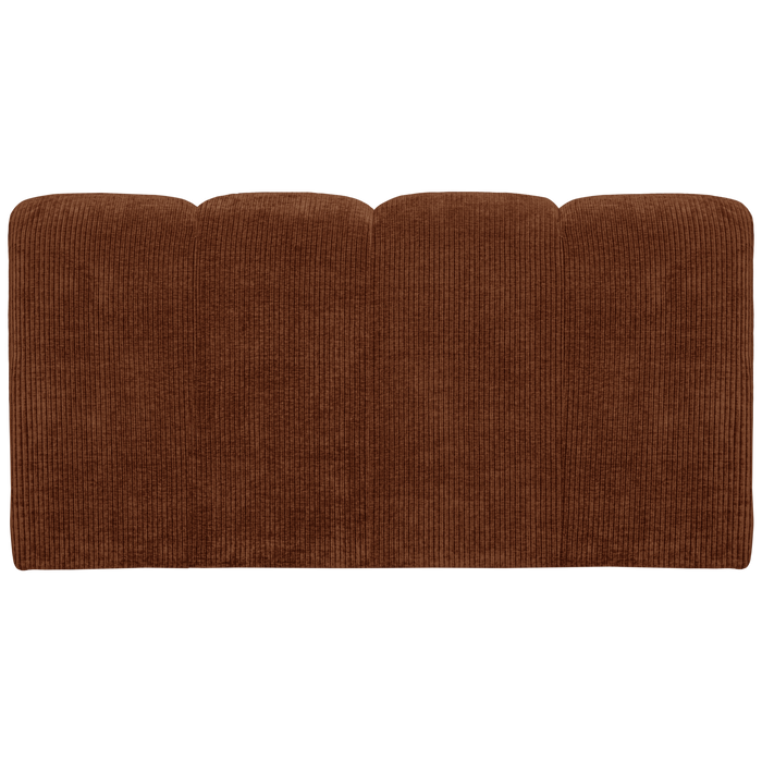 WOOOD Mojo Eetbankje Met Rugleuning 164 cm Mojo - Ribstof -Roest Bruin