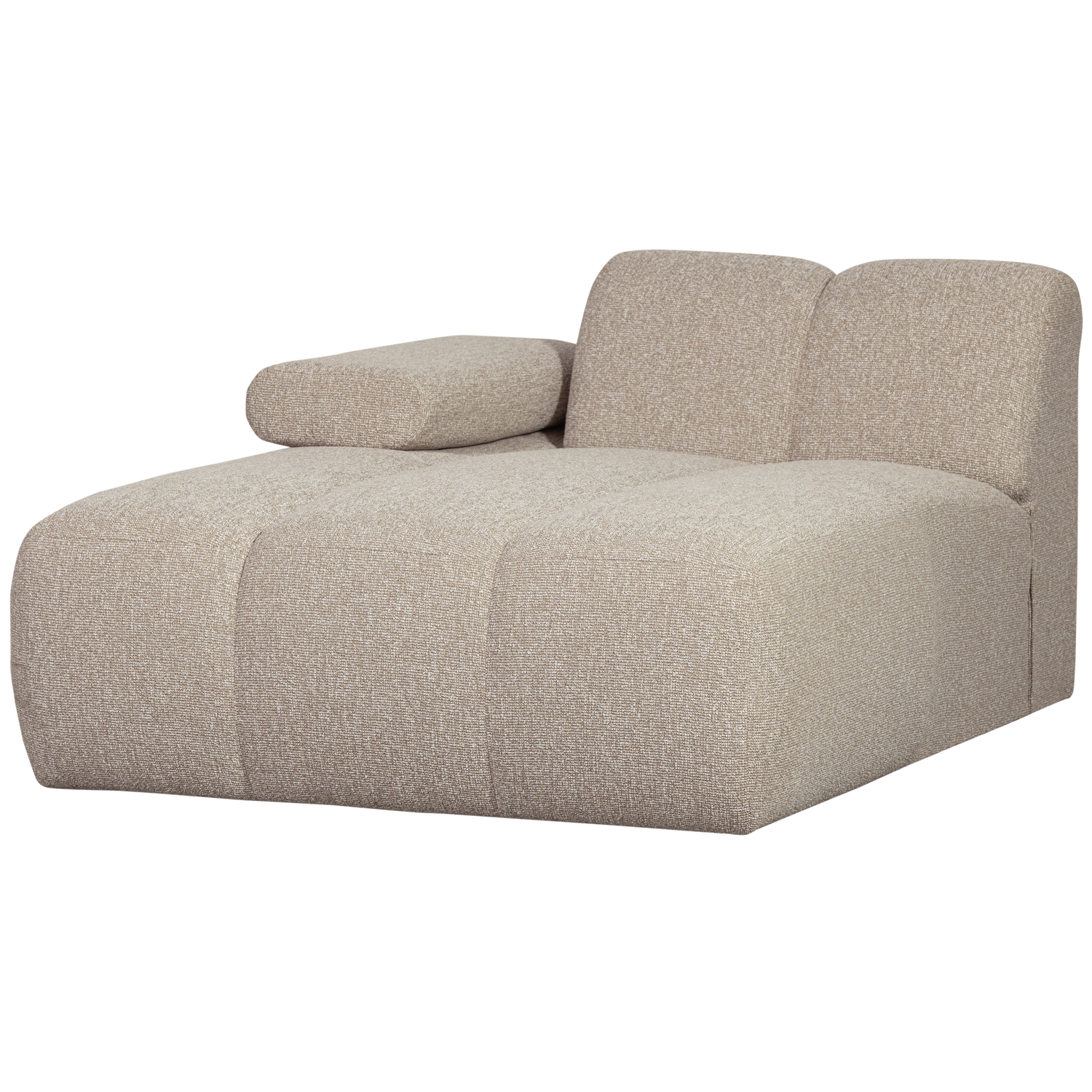 WOOOD Mojo Chaise Longue Elementenbank Links - Bouclé - Beige