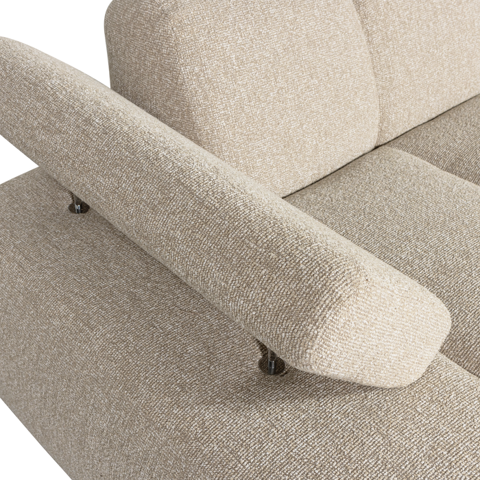 WOOOD Mojo Chaise Longue Elementenbank Links - Bouclé - Beige