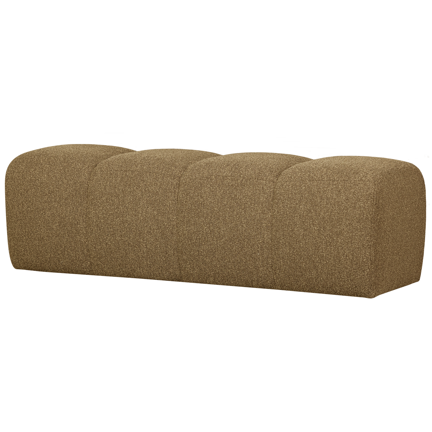 WOOOD Mojo Eetbankje 164 cm Mojo - Bouclé - Geel|Bruin Melange