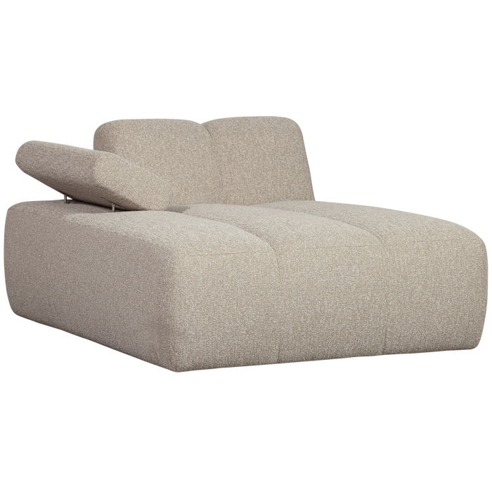 WOOOD Mojo Chaise Longue Elementenbank Links - Bouclé - Beige