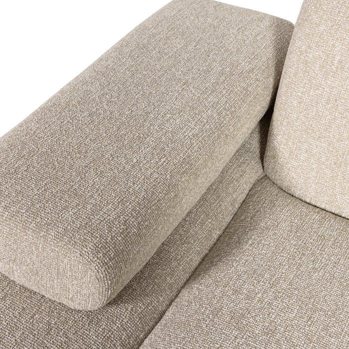 WOOOD Mojo Chaise Longue Elementenbank Links - Bouclé - Beige