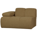 WOOOD Mojo 1-Zits Bank Met Arm Links - Bouclé - Geel|Bruin Melange