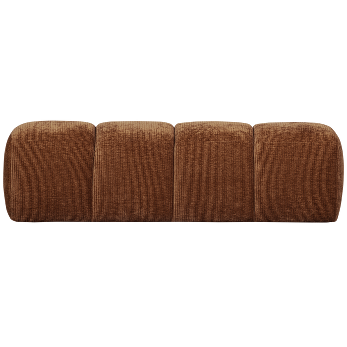 WOOOD Mojo Eetbankje 164 cm Mojo - Ribstof - Roest Bruin - 49x164x45