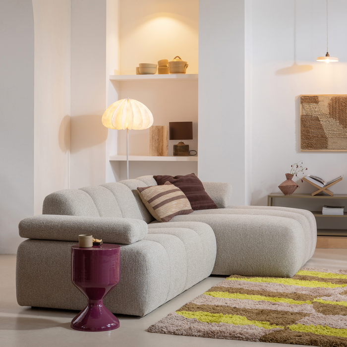 WOOOD Mojo Eetbankje 164 cm Mojo - Ribstof - Honing Geel - 49x164x45