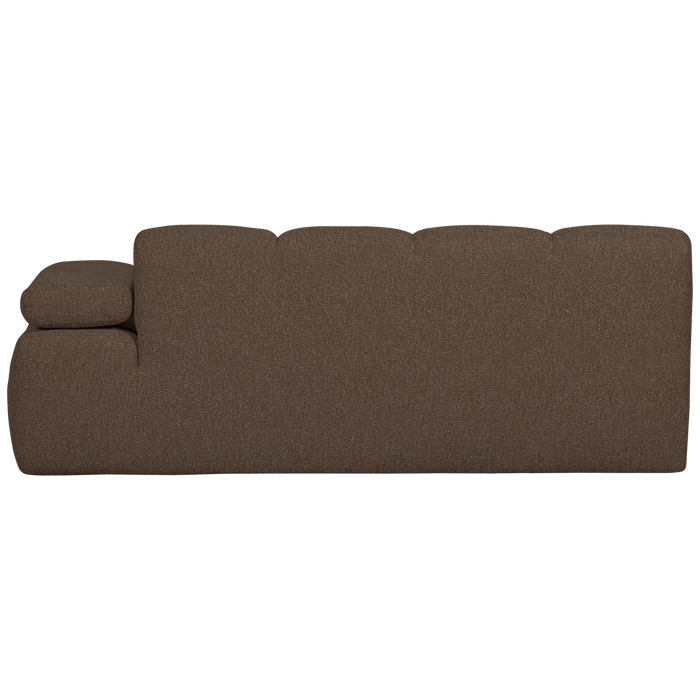 WOOOD Mojo 2-Zits Bank Met Arm Rechts - Bouclé - Bruin - 74x200x97