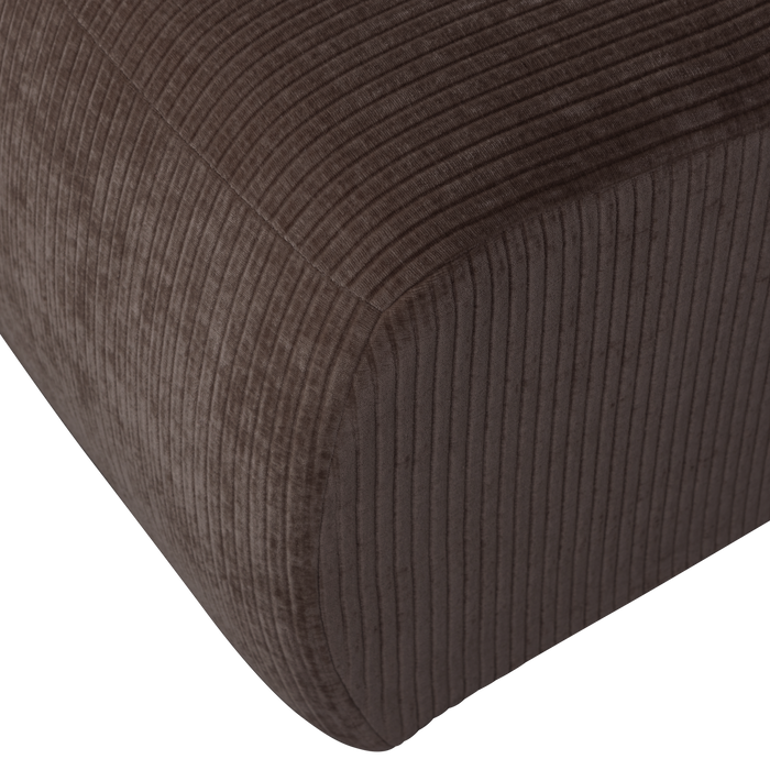 WOOOD Mojo 1-Zits Bank - Ribstof - Bruin - 74x80x97