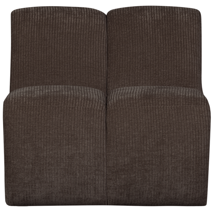 WOOOD Mojo 1-Zits Bank - Ribstof - Bruin - 74x80x97