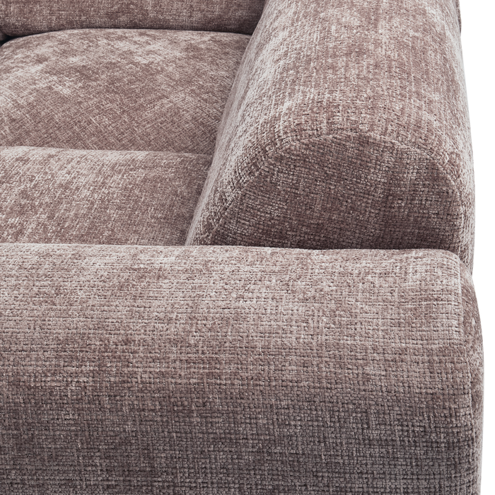 WOOOD hoekbank rechts Cloud - Chenille - Taupe - 80x345x198 cm