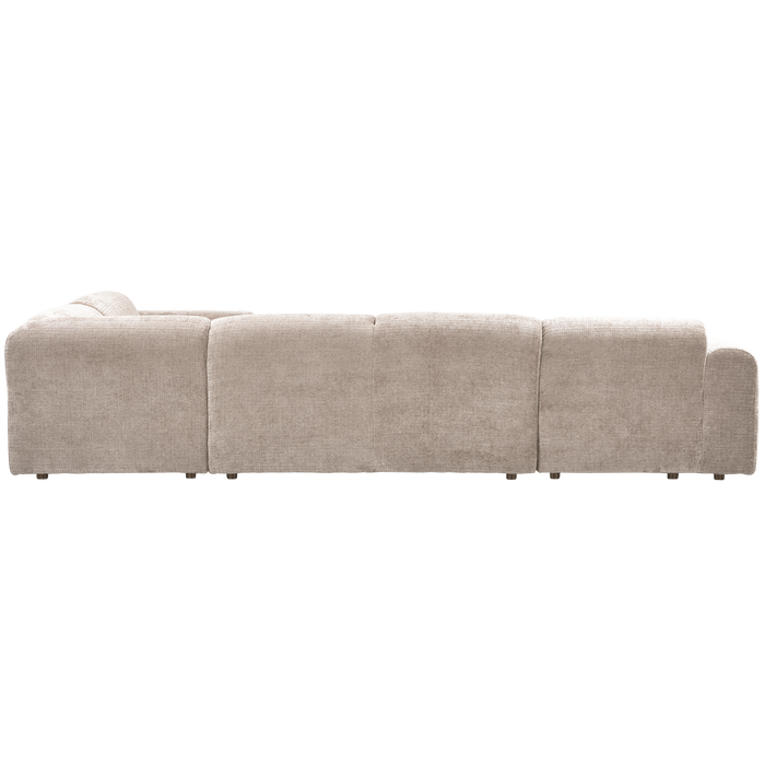 WOOOD hoekbank rechts Cloud - Chenille - Naturel - 80x345x198 cm