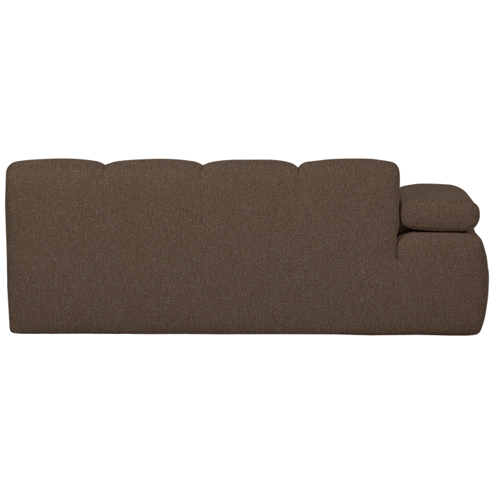 WOOOD Mojo 2-Zits Bank Met Arm Links - Bouclé - Bruin - 74x200x97