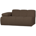 WOOOD Mojo 1,5-Zits Bank Met Arm Links - Bouclé - Bruin - 74x160x97