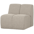 WOOOD Mojo 1-Zits Bank - Bouclé - Beige Melange - 74x80x97