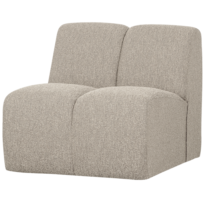 WOOOD Mojo 1-Zits Bank - Bouclé - Beige Melange - 74x80x97