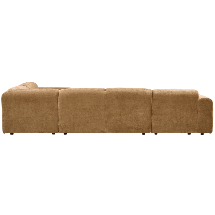 WOOOD hoekbank rechts Cloud - Chenille - Geel - 80x345x198 cm