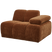 WOOOD Mojo 1-Zits Bank Met Arm Rechts - Ribstof - Roest Bruin