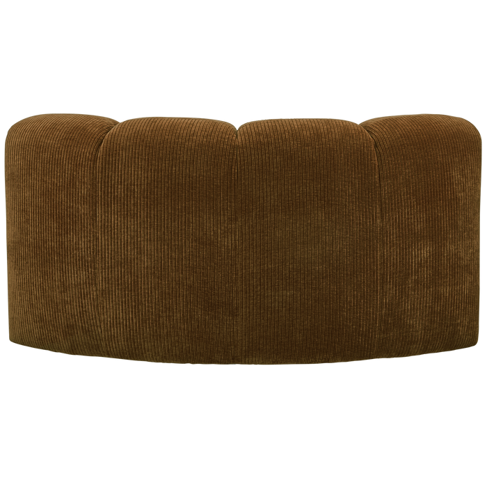 WOOOD Mojo Bank Hoekelement - Ribstof - Honing Geel - 75x68x77