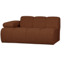 WOOOD Mojo 1,5-Zits Bank Met Arm Links - Bouclé - Roest Bruin