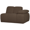 WOOOD Mojo 1-Zits Bank Met Arm Rechts - Bouclé - Bruin - 74x120x97