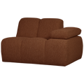 WOOOD Mojo 1-Zits Bank Met Arm Rechts - Bouclé - Roest Bruin Melange