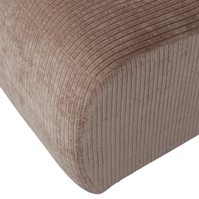 WOOOD Mojo 1-Zits Bank - Ribstof - Donker Zand - 74x80x97