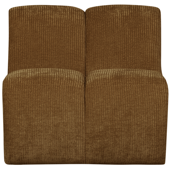 WOOOD Mojo 1-Zits Bank - Ribstof - Honing Geel - 74x80x97