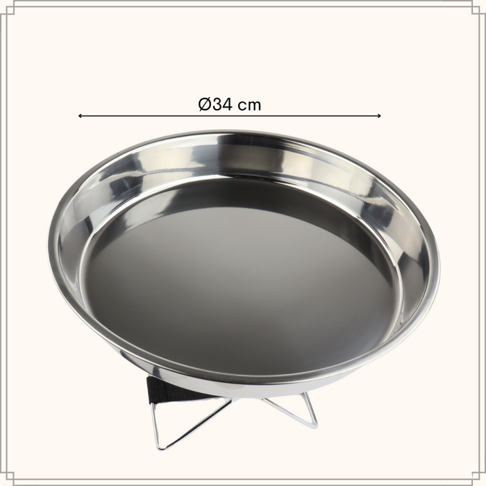 OTIX Oesterbord Oesterset met Oestermes Inklaptafel en Schaal Kreef...