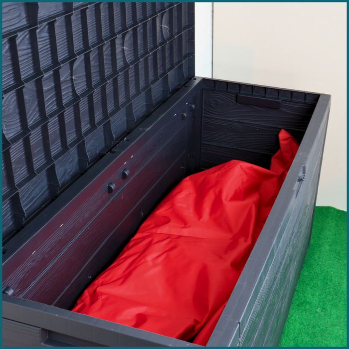 HIXA Kussenbox Opbergbox Tuin Tuinkussenbox Met deksel Waterdicht 3...