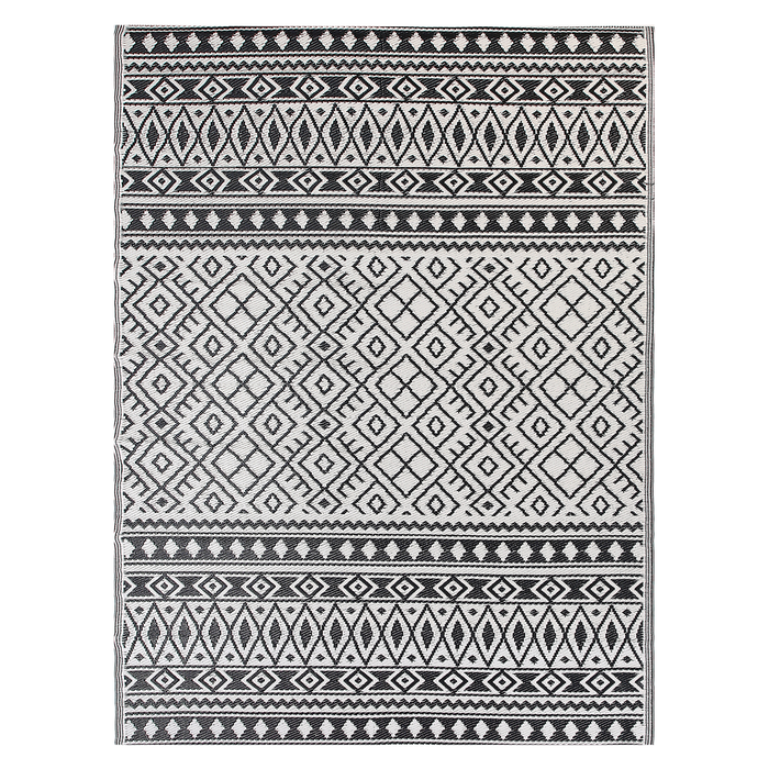 Beliani - NARLI - Outdoor kleed - Zwart - 180 x 240 cm - Polypropyleen