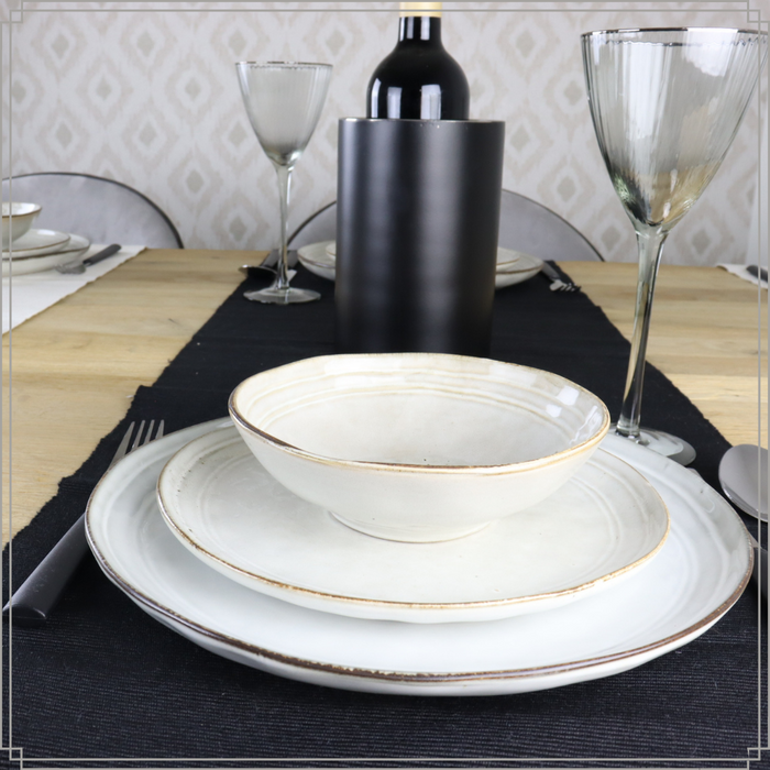 OTIX Serviesset Bordenset 6 Persoons 18-delig Beige Keramiek LILY