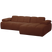 WOOOD Mojo Chaise Longue Bank Rechts - Bouclé - Roest Bruin Melange