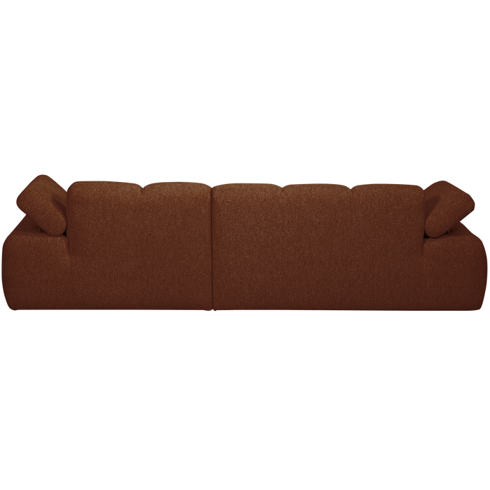 WOOOD Mojo Chaise Longue Bank Rechts - Bouclé - Roest Bruin Melange