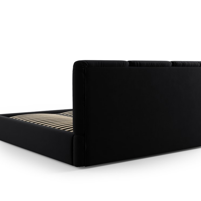 Windsor & Co Horizon Bedframe met Opbergvak - 200 x 200 cm - Fluweel - Zwart