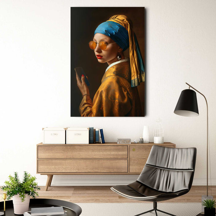 Reinders - Pearl Girl Mobile - Glasschilderij 78x116cm