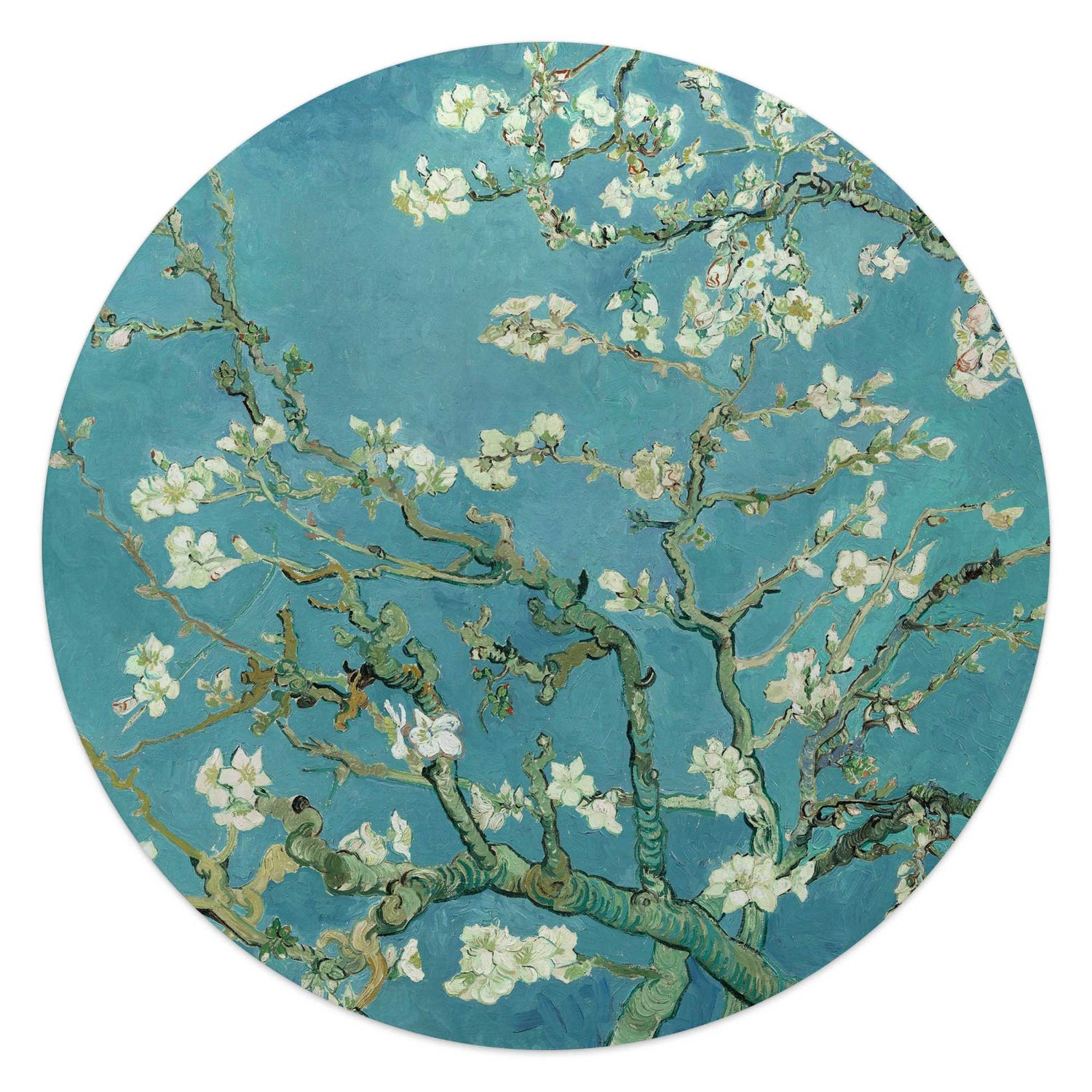 Reinders - Van Gogh - Almondblossom - Glasschilderij Ø 50 cm