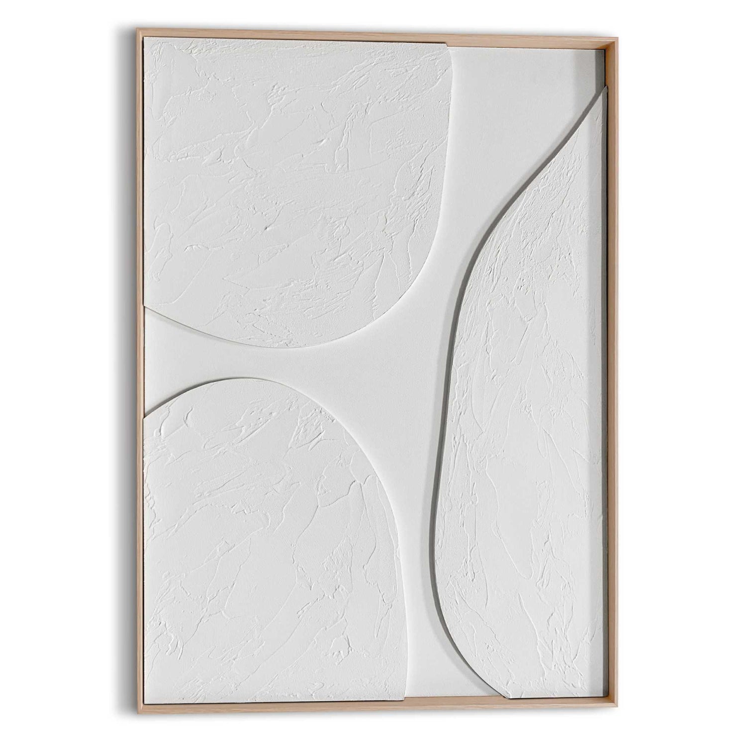 Reinders - Connected Relief Art Schilderij - 70 x 50 cm - Wit